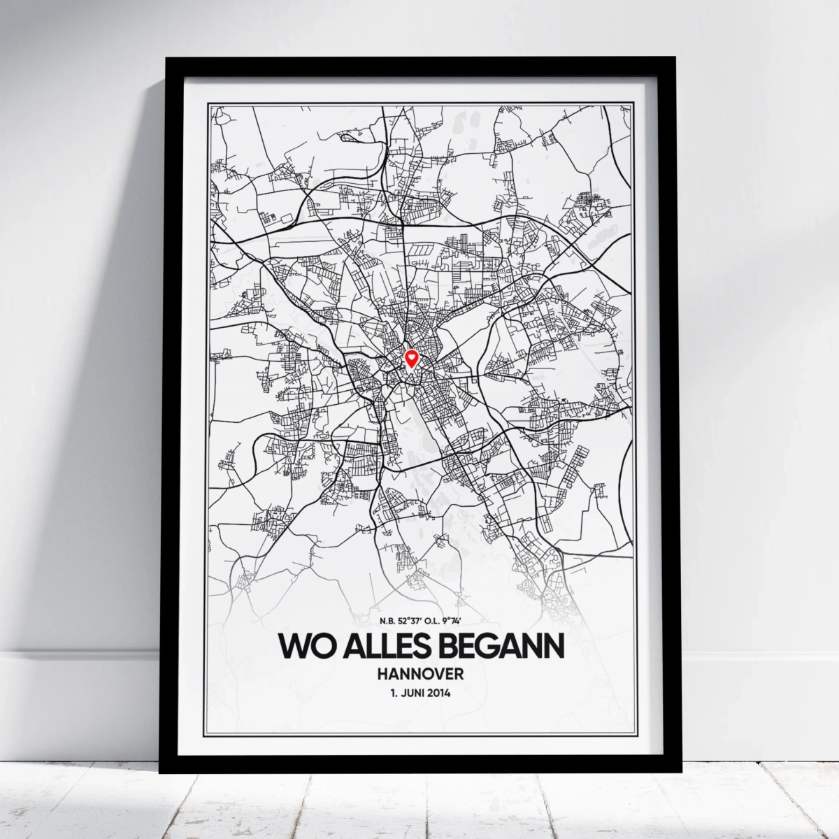 Wo Alles Begann Poster mit Rahmen