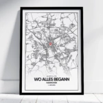 Wo Alles Begann Poster mit Rahmen